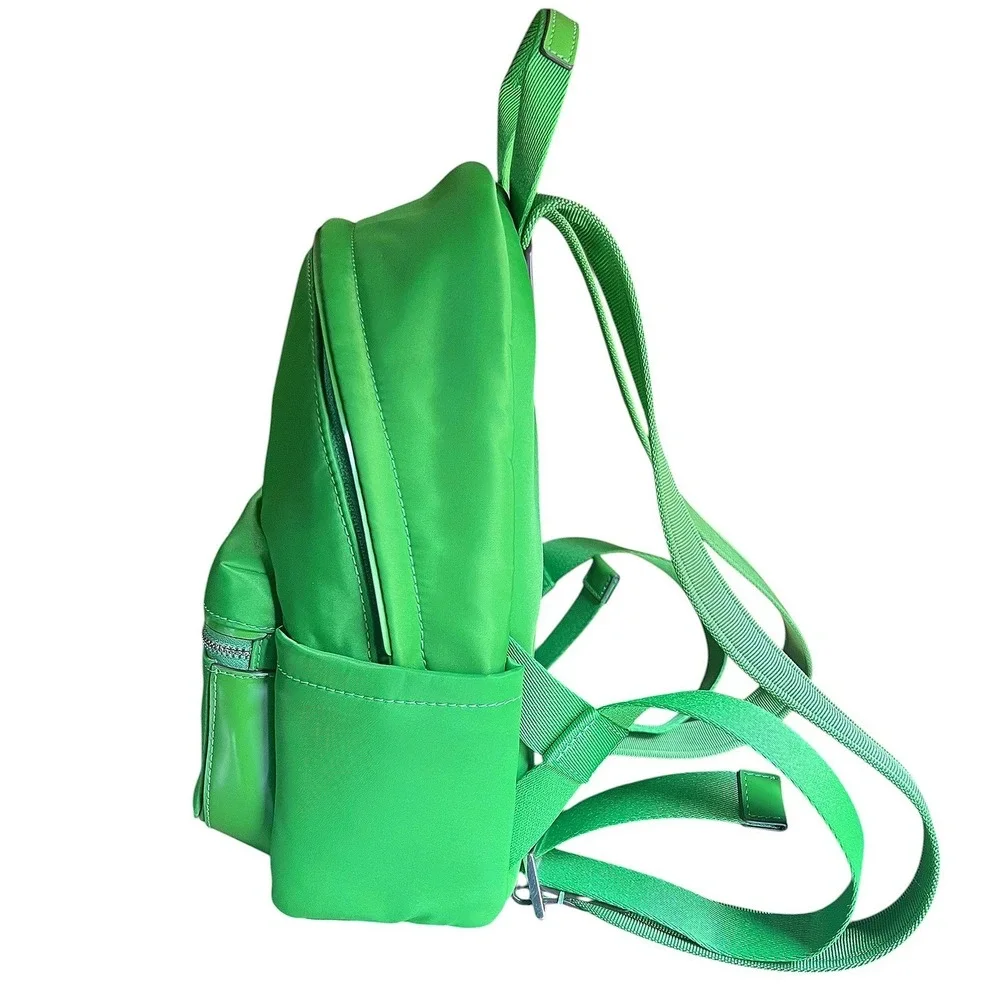 Kate Spade New York Green Nylon‎ Mini Backpack Silver Hardware K4650